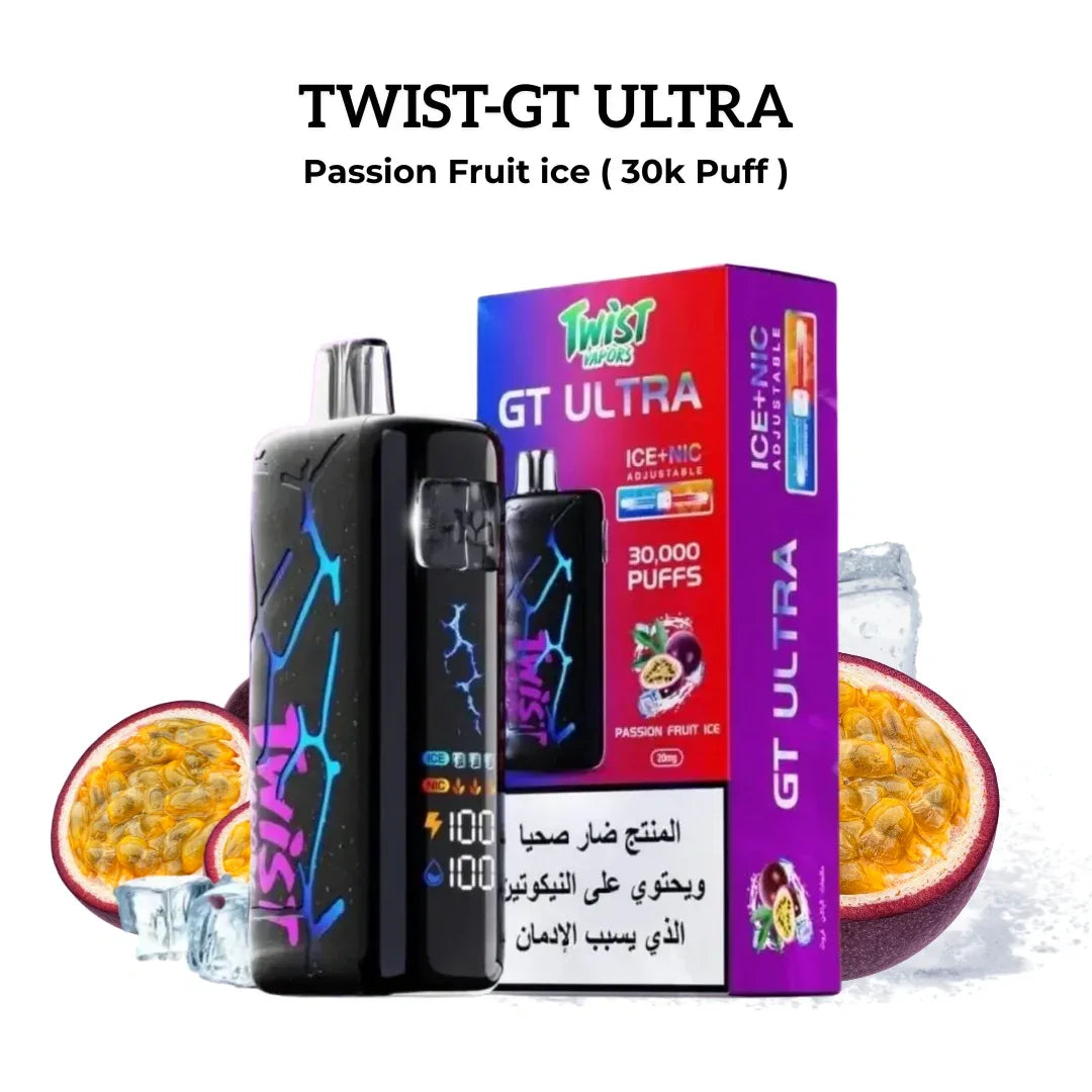 Twist Vapors GT MAX 30000 Puffs Disposable Vape Riyadh – Ultimate Vaping Experience