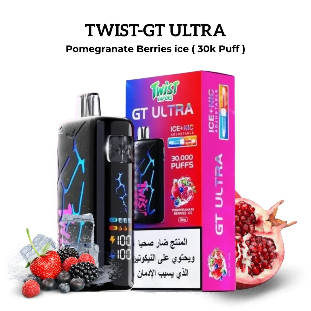 Twist Vapors GT MAX 30000 Puffs Disposable Vape Riyadh – Ultimate Vaping Experience