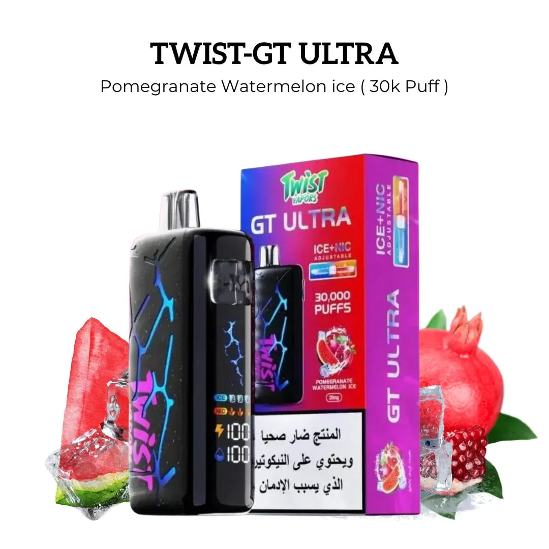 Twist Vapors GT MAX 30000 Puffs Disposable Vape Riyadh – Ultimate Vaping Experience