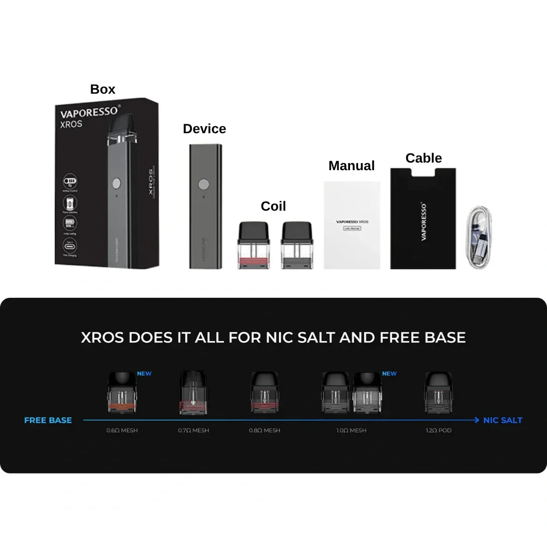 Vaporesso XROS 3 Pod Kit – COREX Tech & 1000mAh Battery | Riyadh
