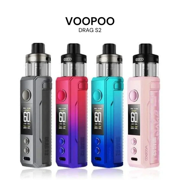 VOOPOO DRAG S2 Kit – 60W 3000mAh Pod Mod | Riyadh Vape Store - Riyadh Vape Shop