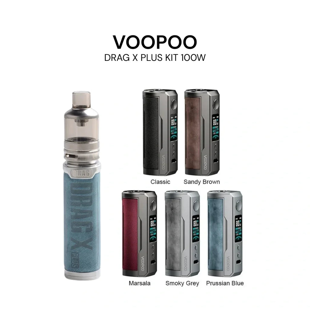 VOOPOO DRAG X PLUS 100W Kit – Single Battery Mod | Riyadh Vape Store - Vapewadi | Premium Disposable Vapes in Riyadh