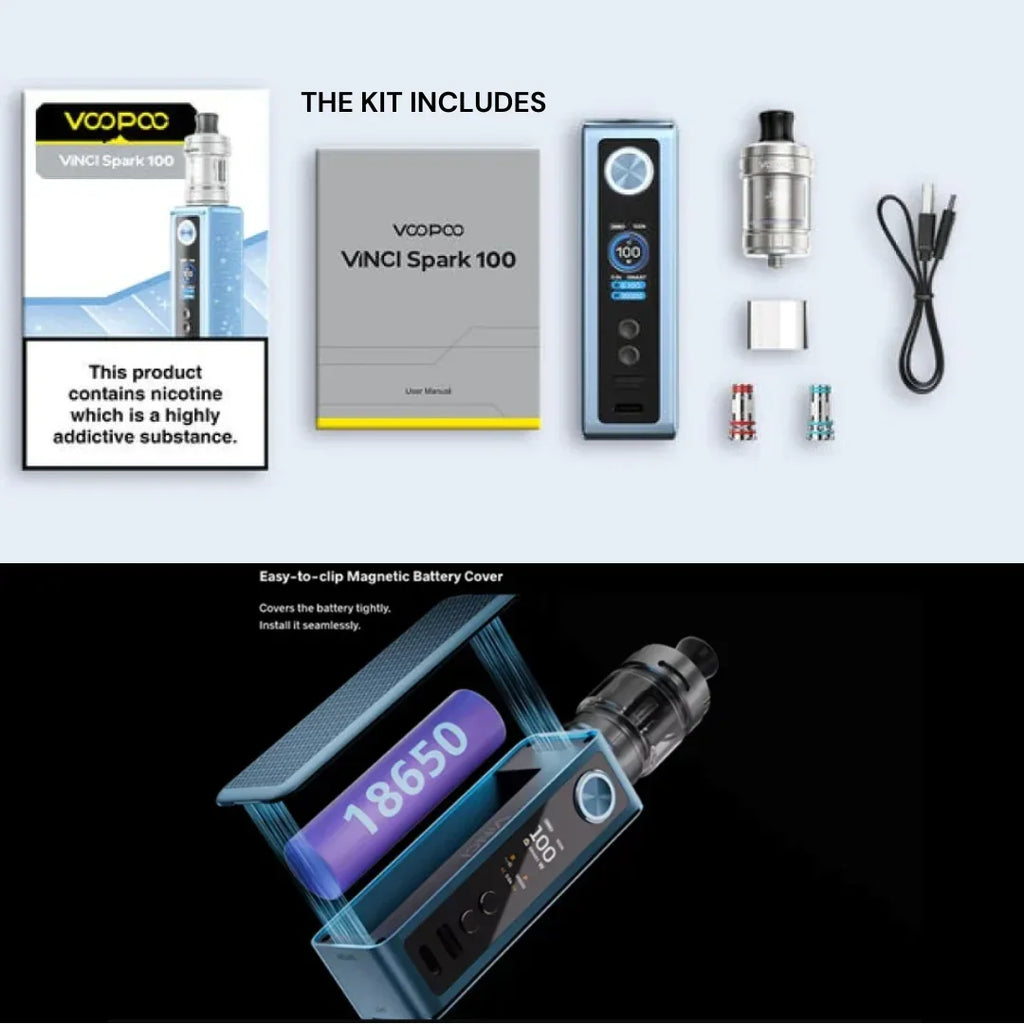 VOOPOO VINCI Spark100 Kit – Compact MTL Pod - Vapewadi | Premium Disposable Vapes in Riyadh