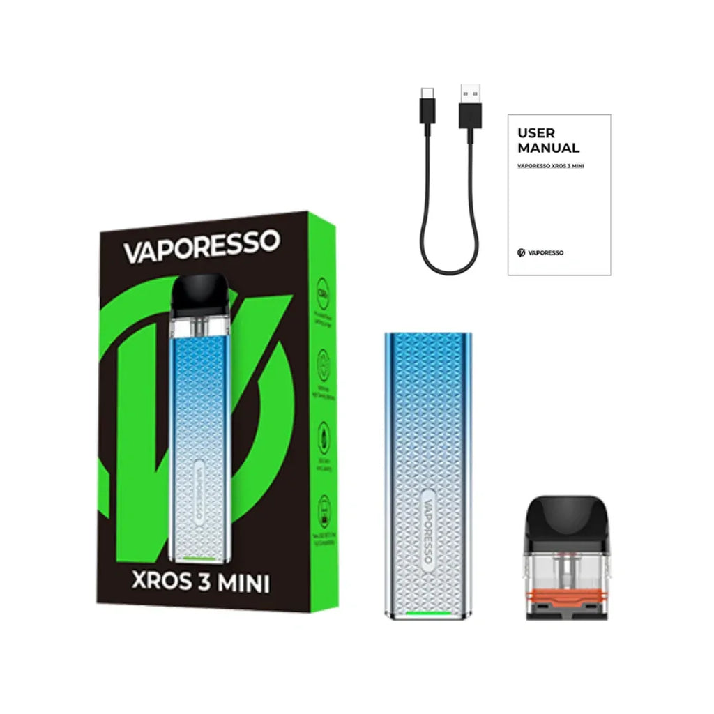 Vaporesso XROS 3 MINI Box Pod Kit – 1000mAh & COREX Tech | Riyadh - Vapewadi | Premium Disposable Vapes in Riyadh