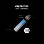 Vaporesso XROS 3 MINI Box Pod Kit – 1000mAh & COREX Tech | Riyadh - Vapewadi | Premium Disposable Vapes in Riyadh