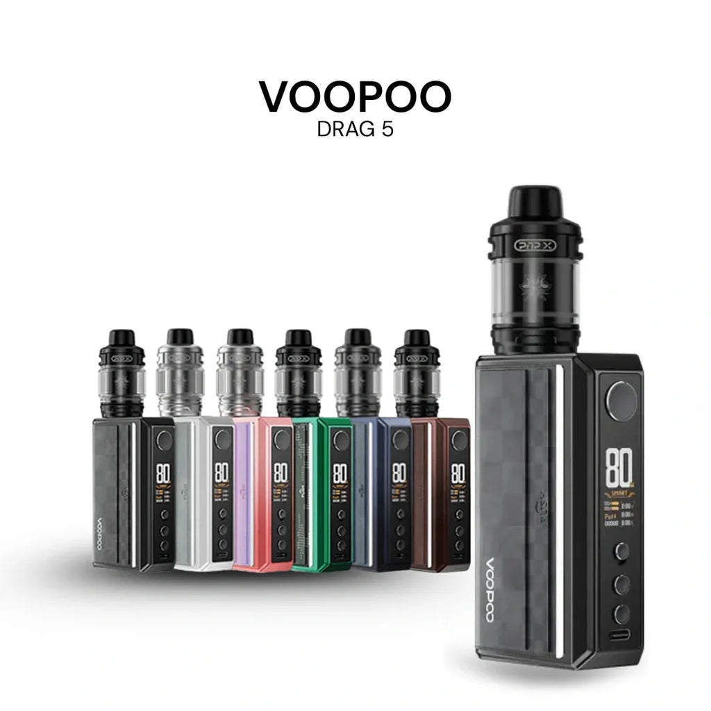 VOOPOO DRAG 5 Kit – 200W Dual 18650 Mod - Vapewadi | Premium Disposable Vapes in Riyadh