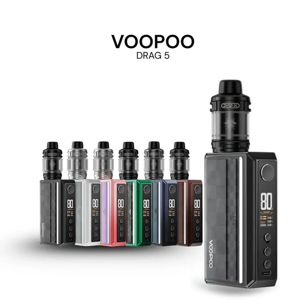 VOOPOO DRAG 5 Kit – 200W Dual 18650 Mod - Riyadh Vape Shop