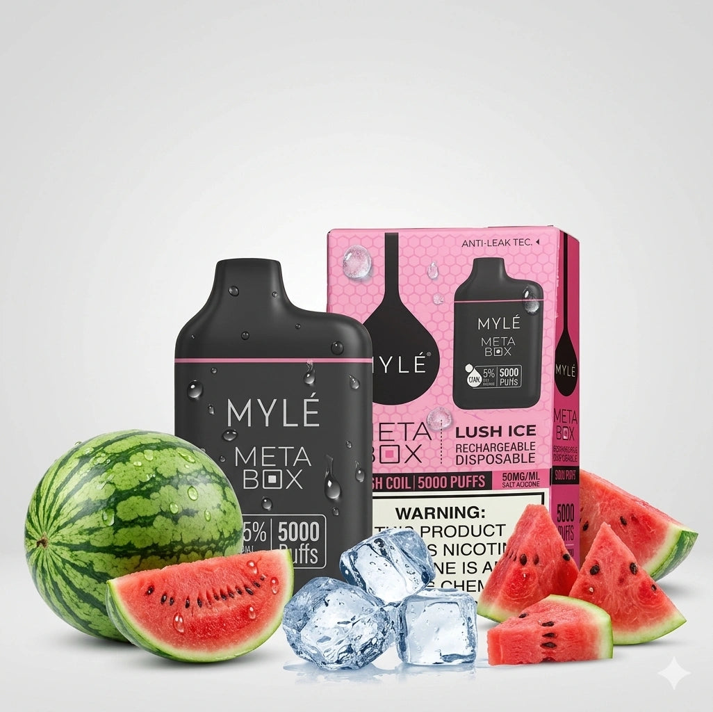 MYLÉ Meta Box 5000 Puffs – Lush Ice | Disposable Vape Riyadh